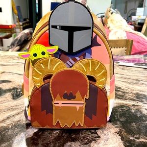 BNWT LF STAR WARS MANDALORIAN BANTHA RIDE MINI BACKPACK